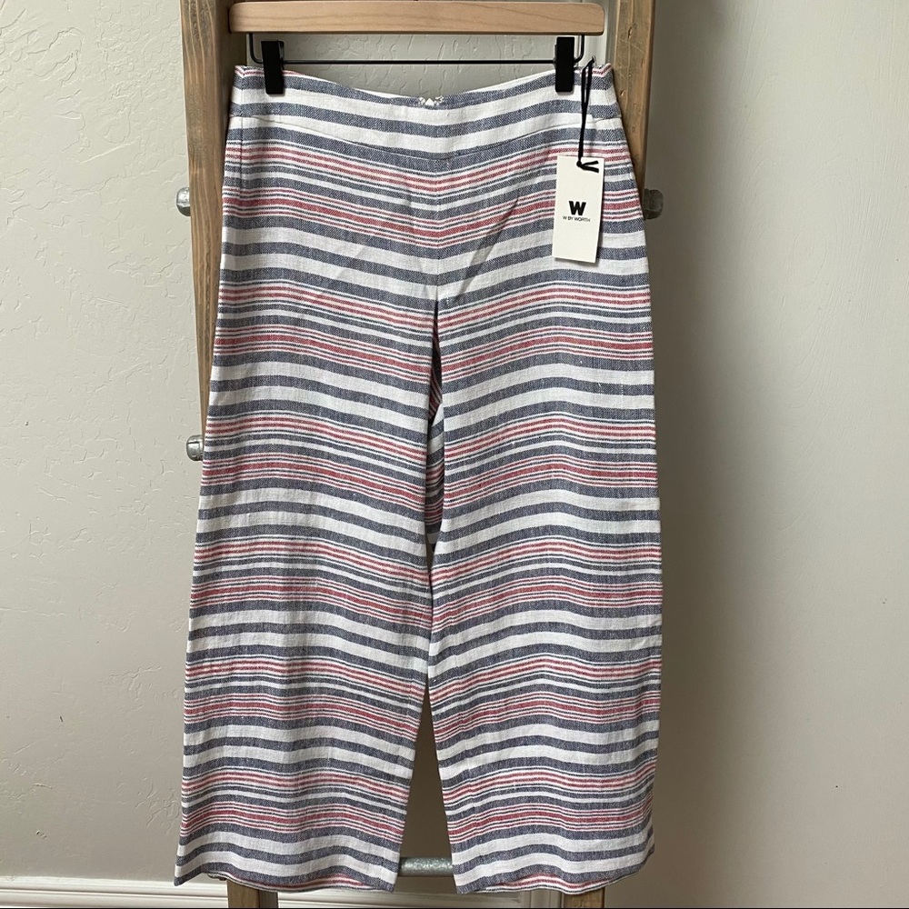 W by Worth Striped Linen Pant - Picture 3 of 12